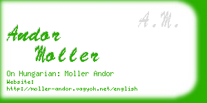 andor moller business card